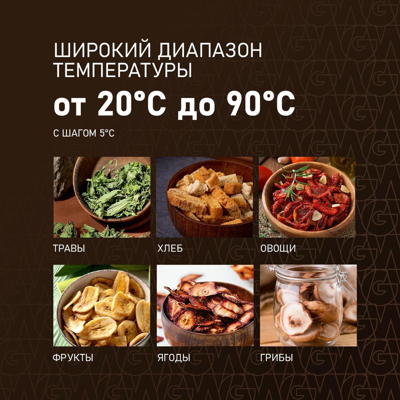 Сушка для фруктов и овощей Weissgauff WDH 216 Digital Maxi Dry