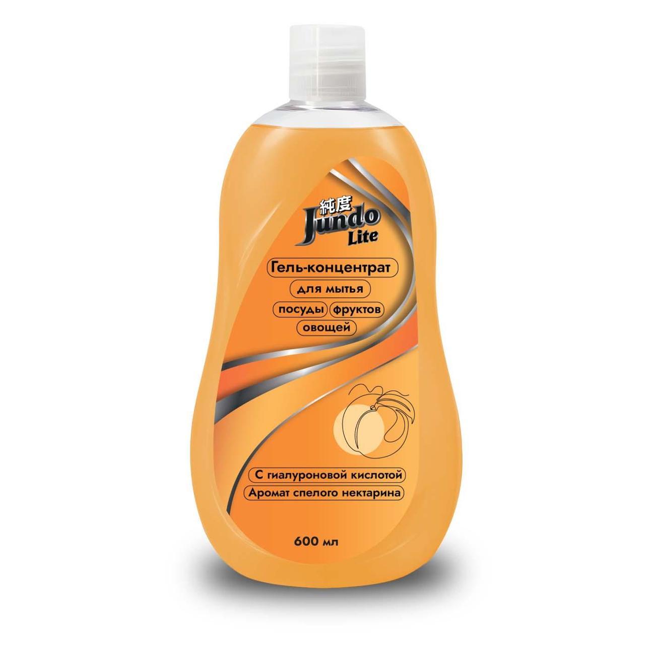 Гель для мытья посуды Jundo Lite Нектарин, 0,6 л