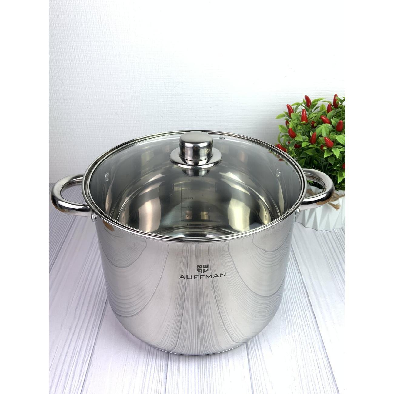 Кастрюля AUFFMAN 10л для всех видов плит