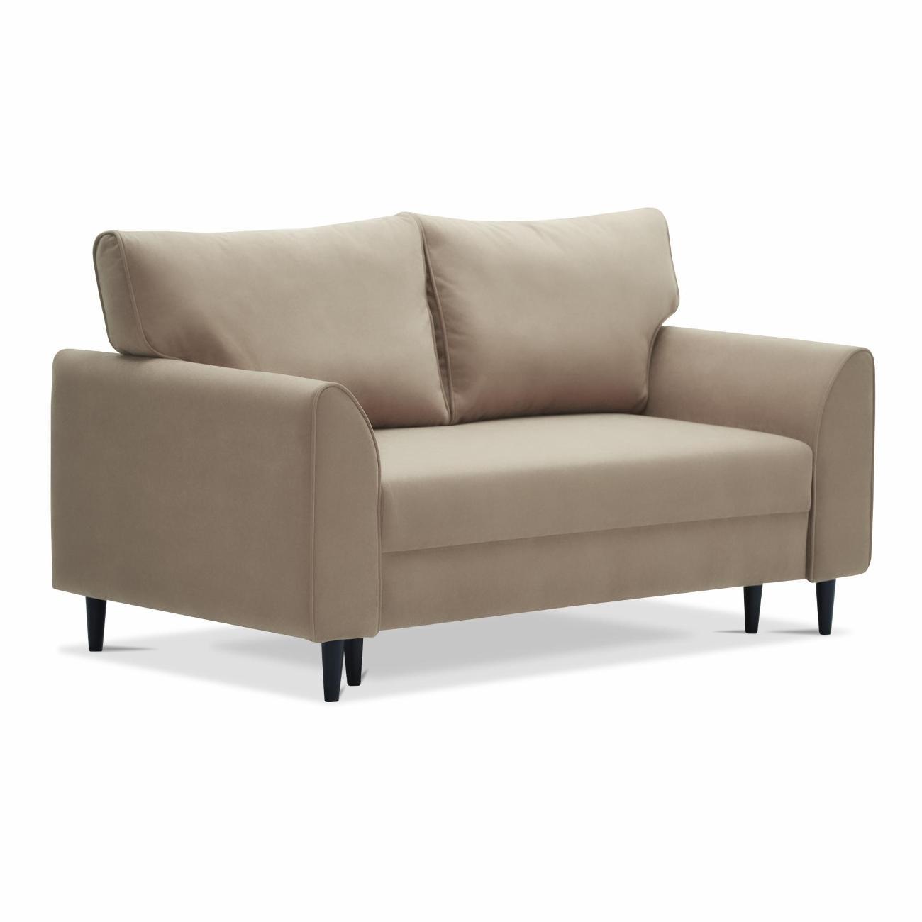 Диван Ладья Диван Касита 177х88х93, велюр бежевый