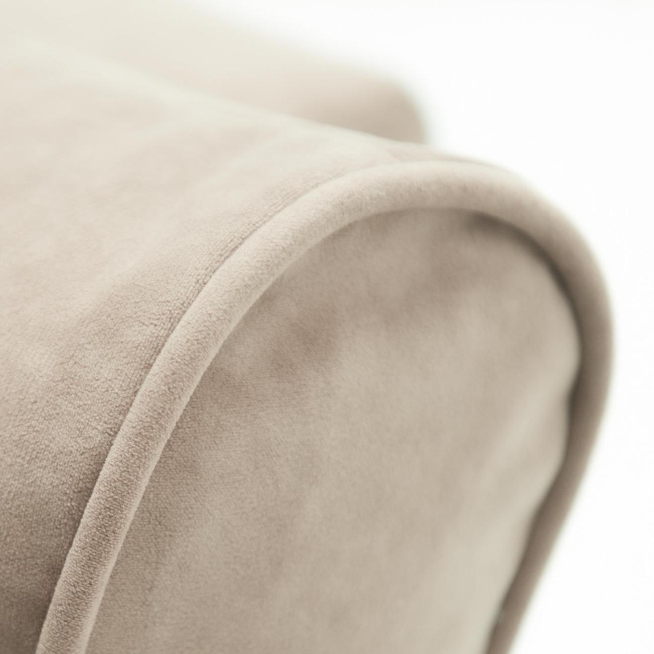 Диван Ладья Диван Касита 157х88х93, велюр бежевый