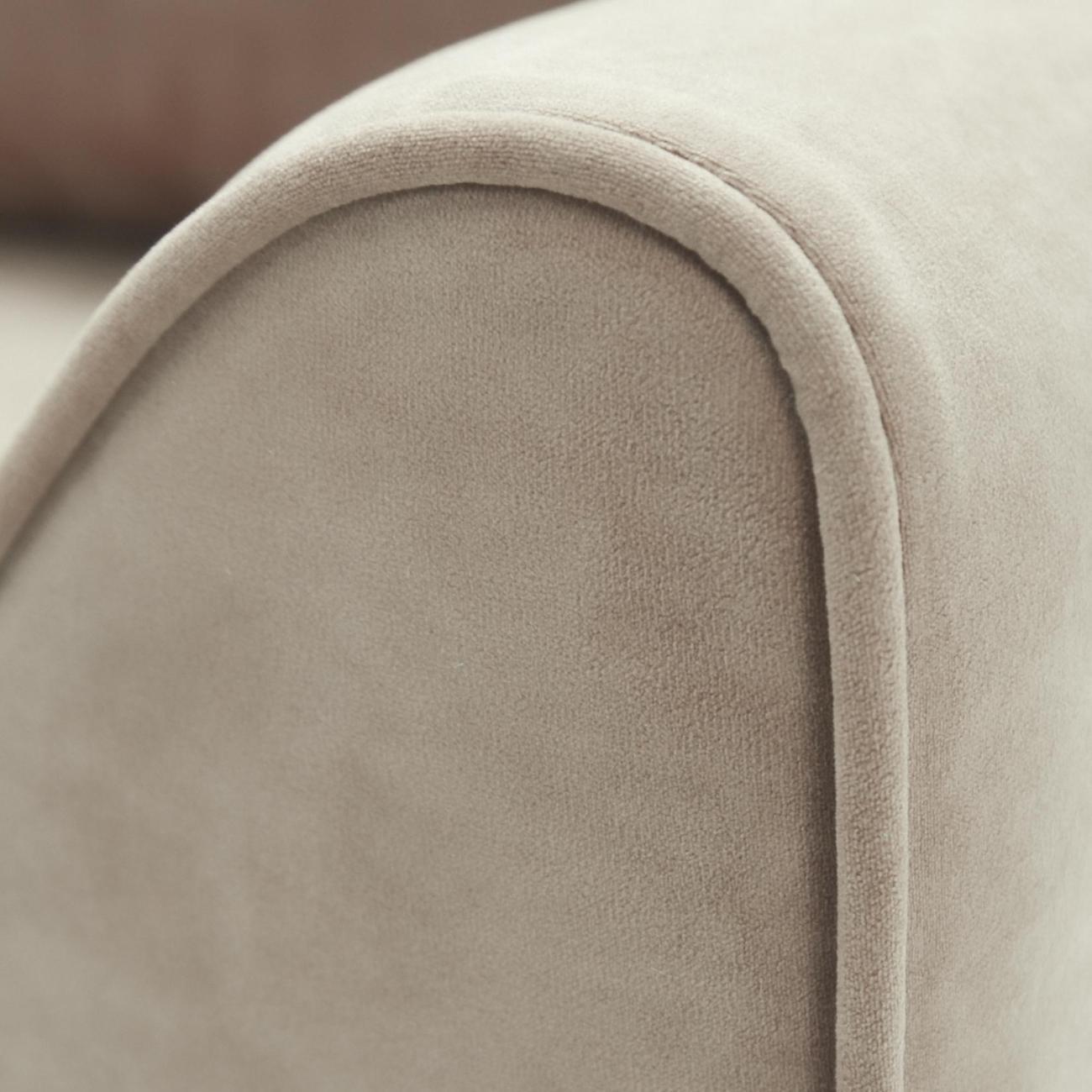 Диван Ладья Диван Касита 157х88х93, велюр бежевый