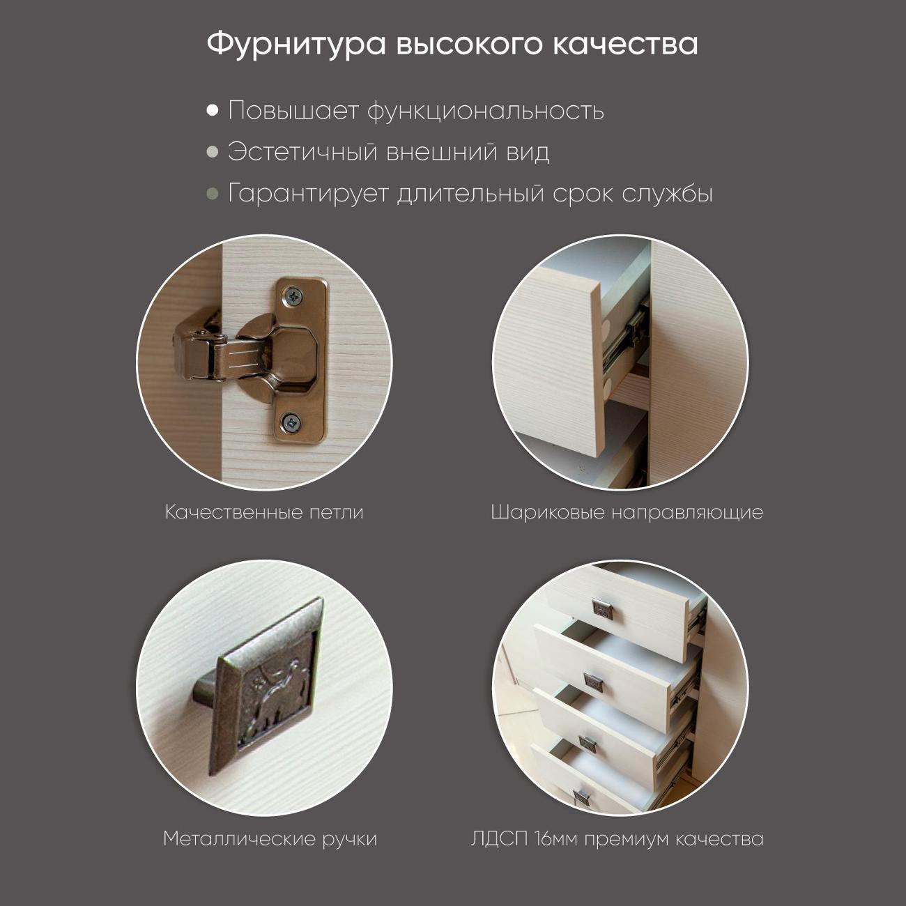 Комод Ami Милан для вещей с ящиками, бодега