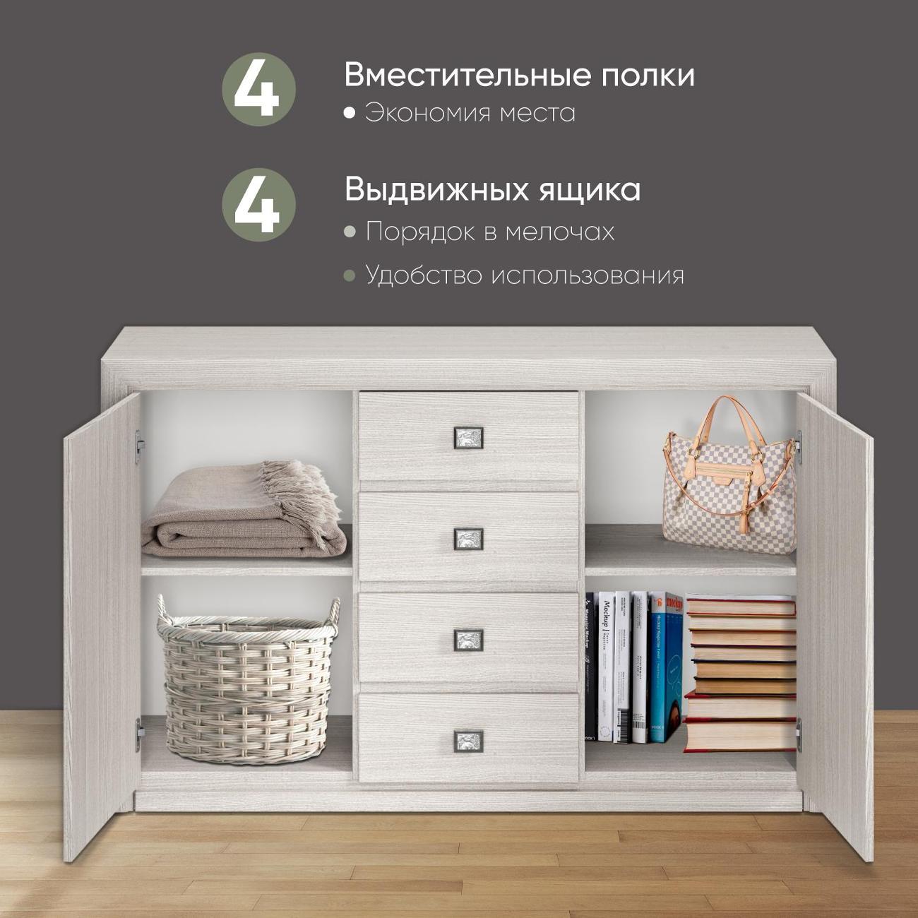 Комод Ami Милан для вещей с ящиками, бодега