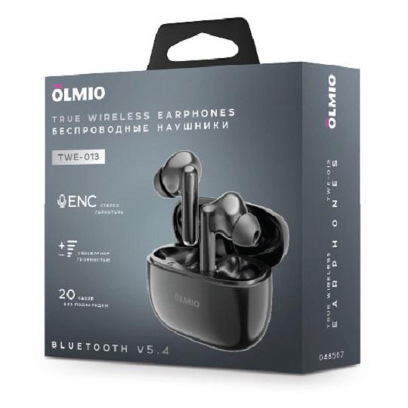 Наушники беспроводные Olmio OLM-TWE-13-BLACK