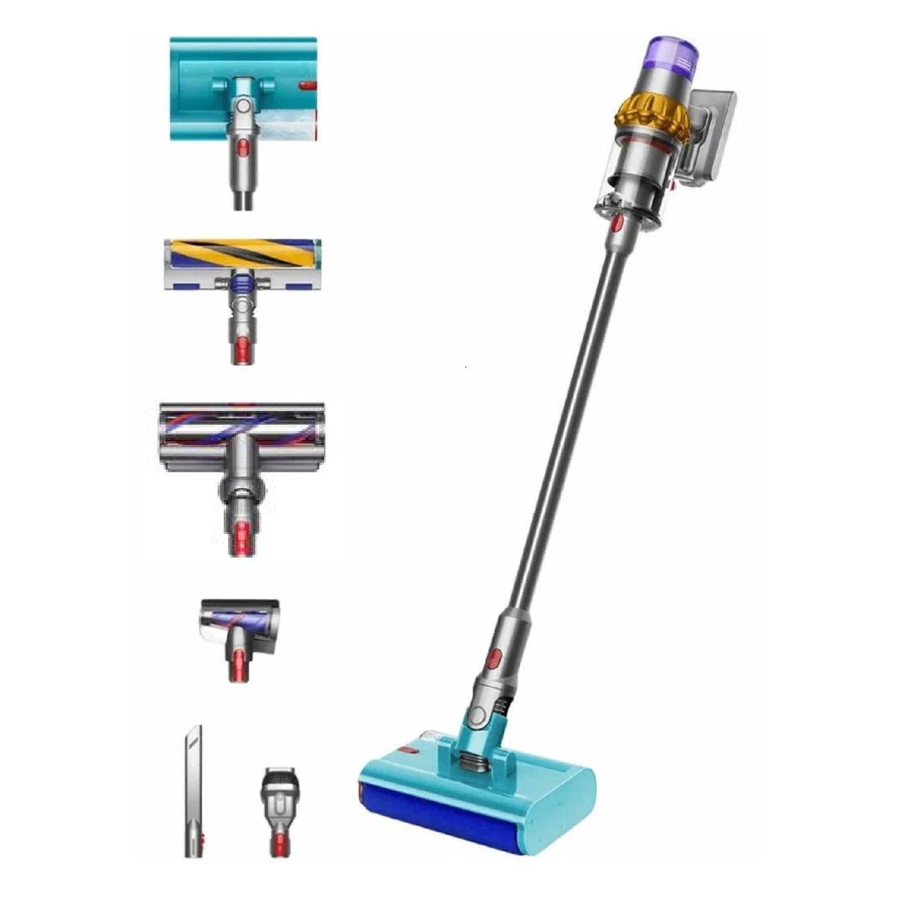 Пылесос вертикальный Dyson V15 Detect Submarine SV47 Yellow/никель