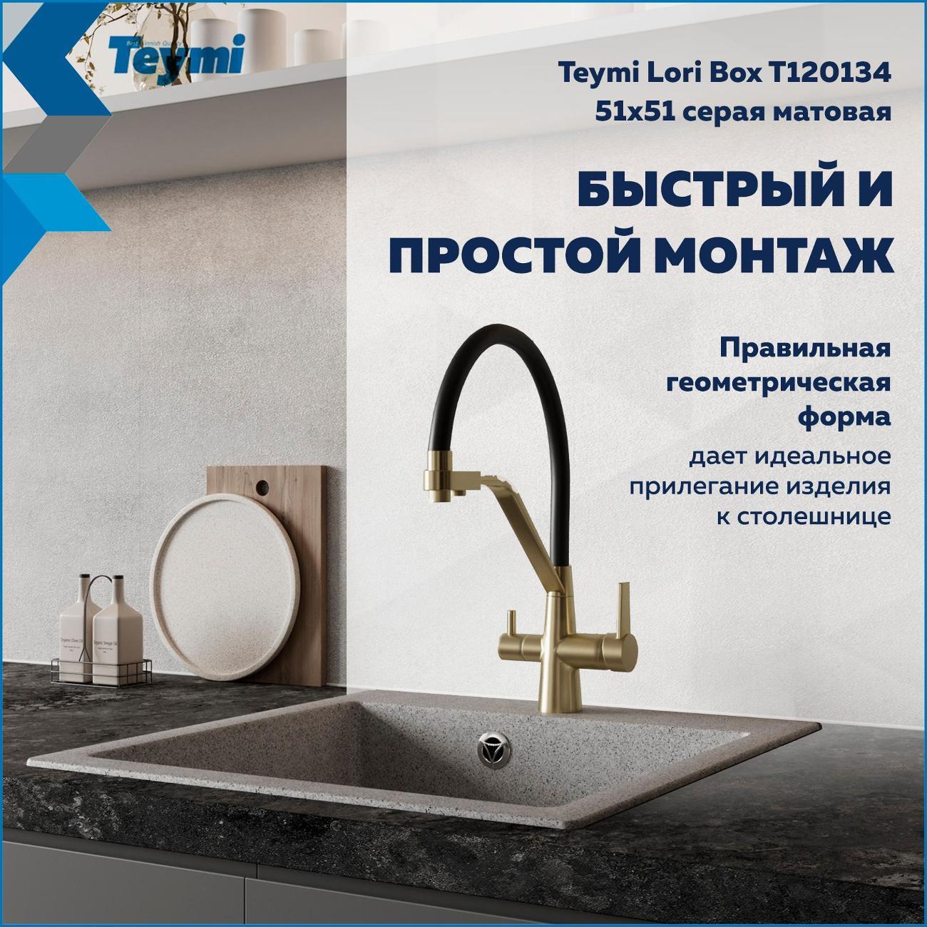 Раковина для кухни Teymi Lori Box T120134