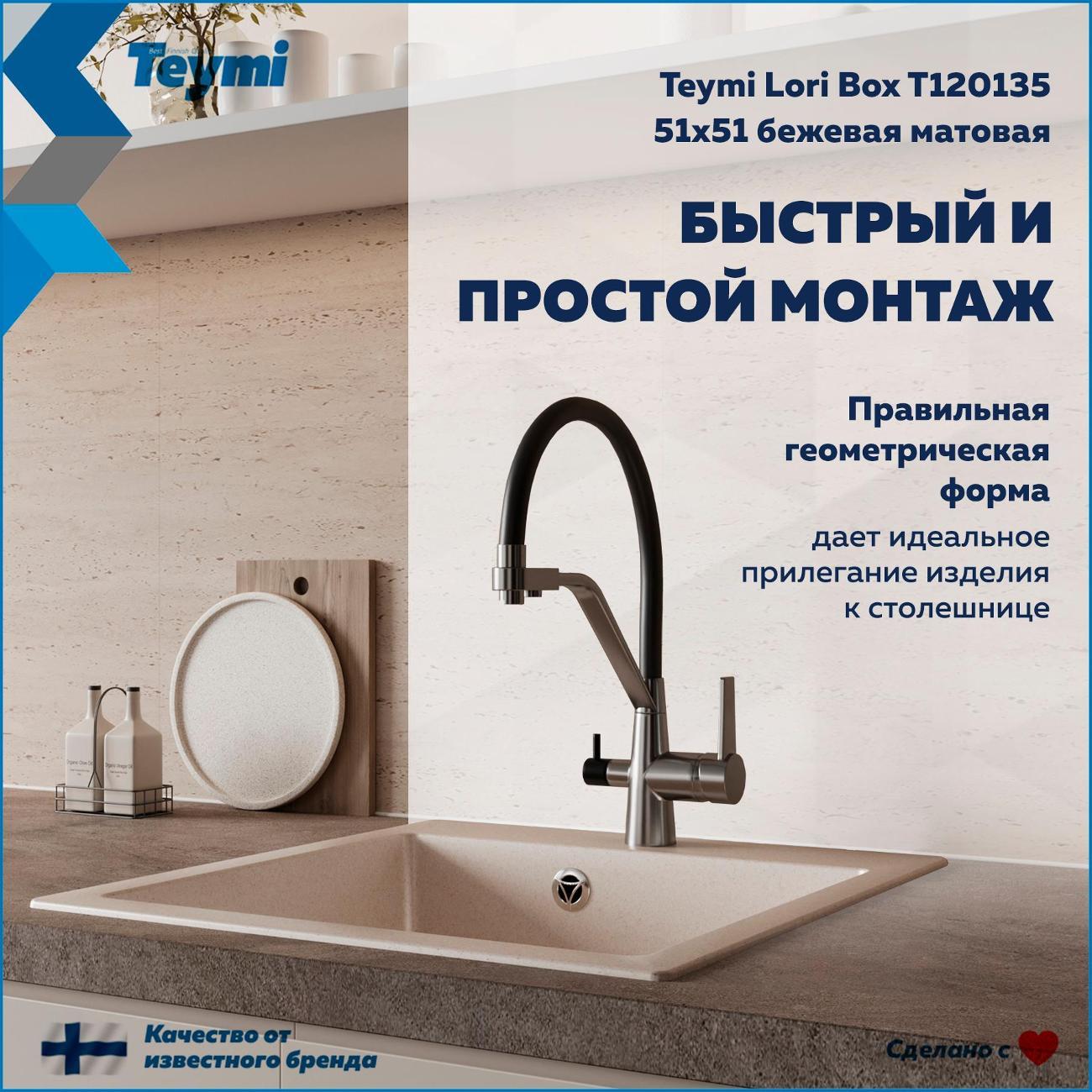Раковина для кухни Teymi Lori Box T120135