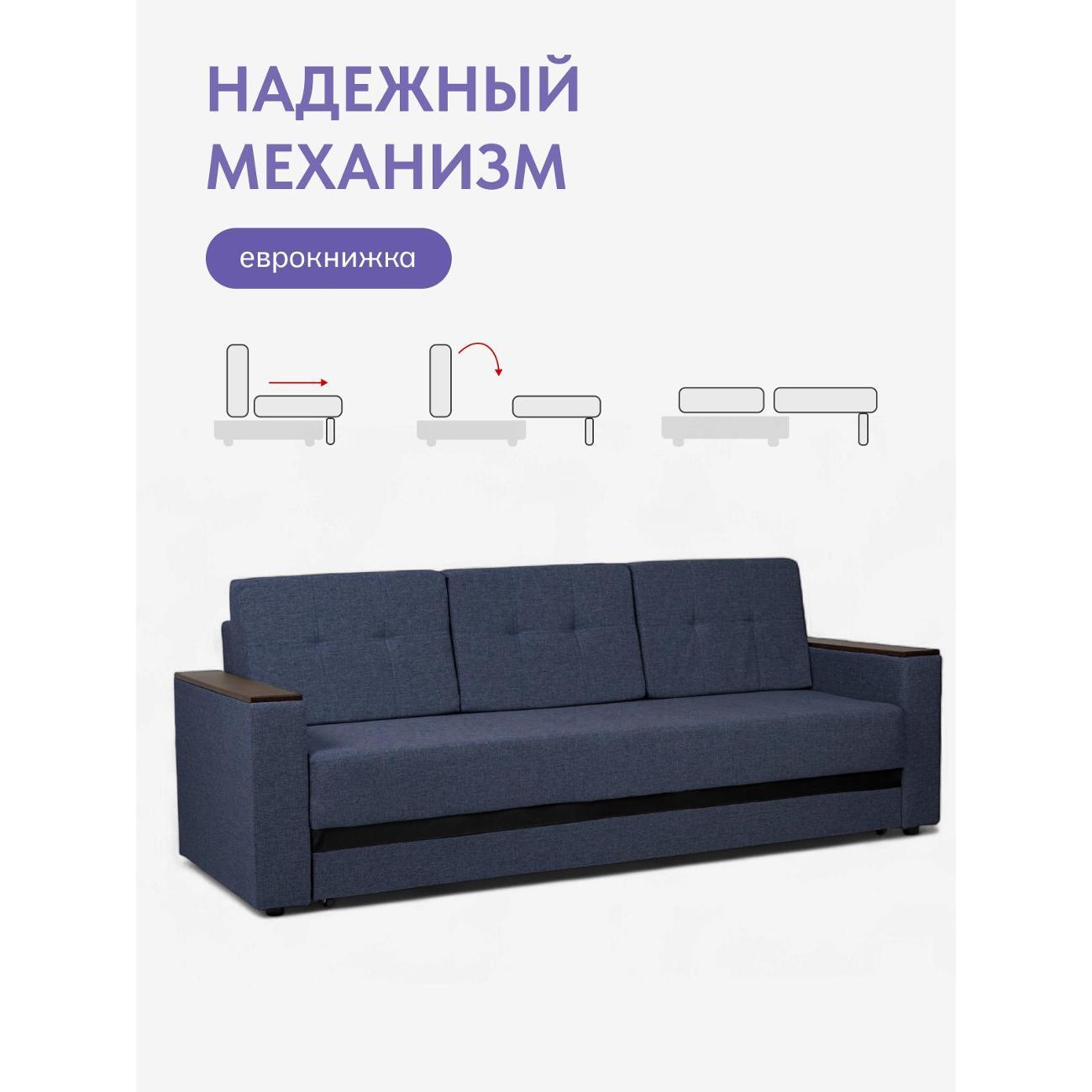 Диван Divan24 Мичиган синий 70300311