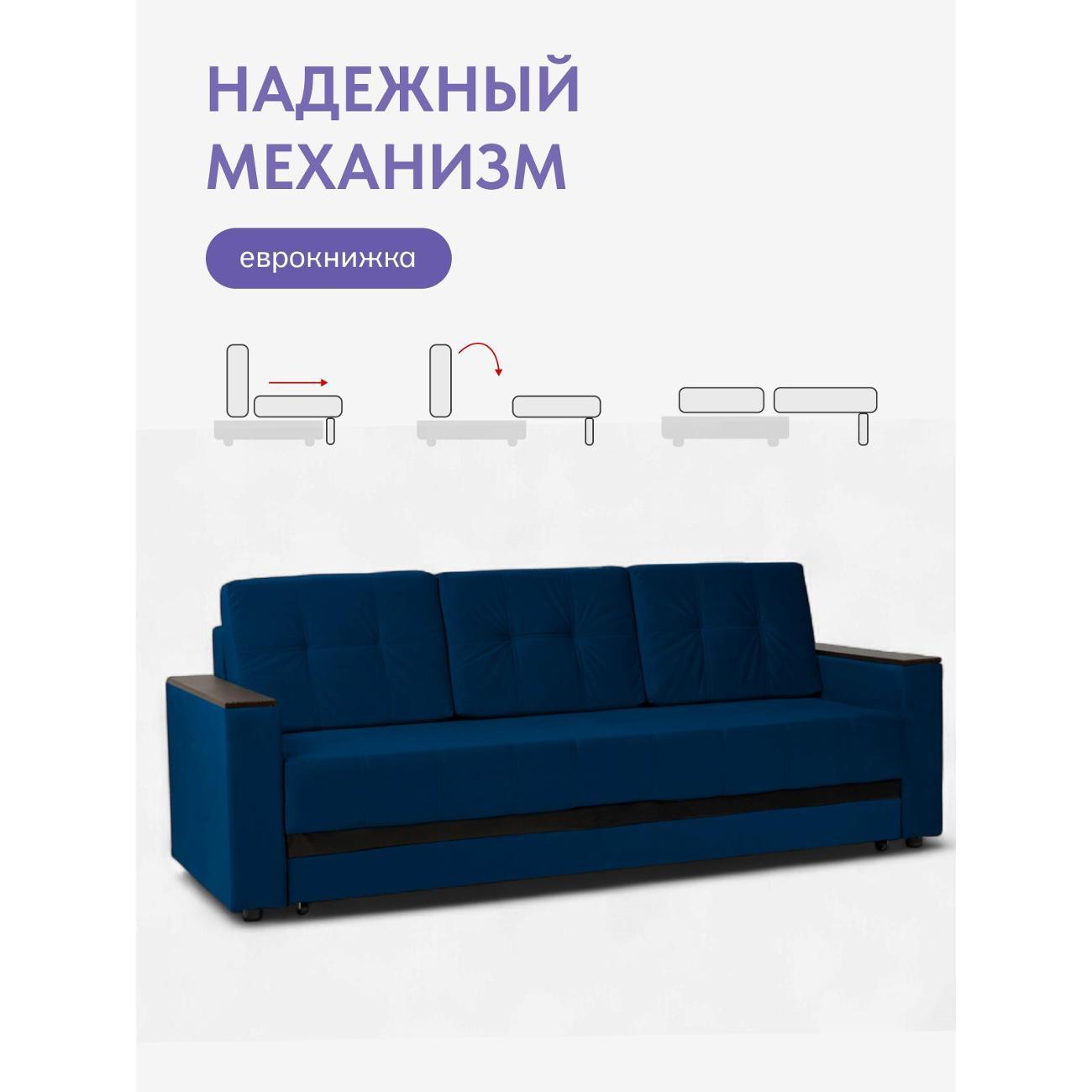 Диван Divan24 Мичиган синий 70310394