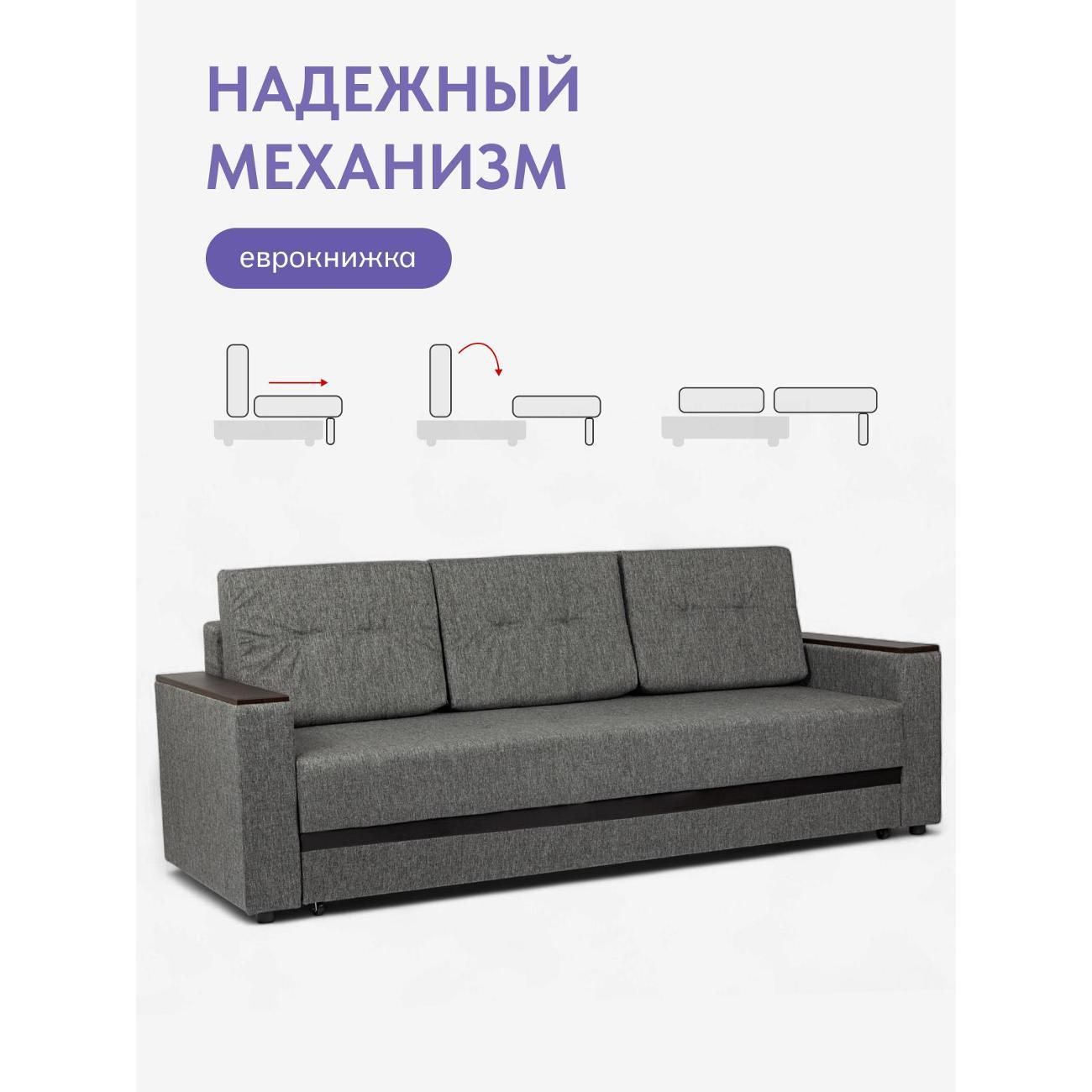 Диван Divan24 Мичиган серый 80348788