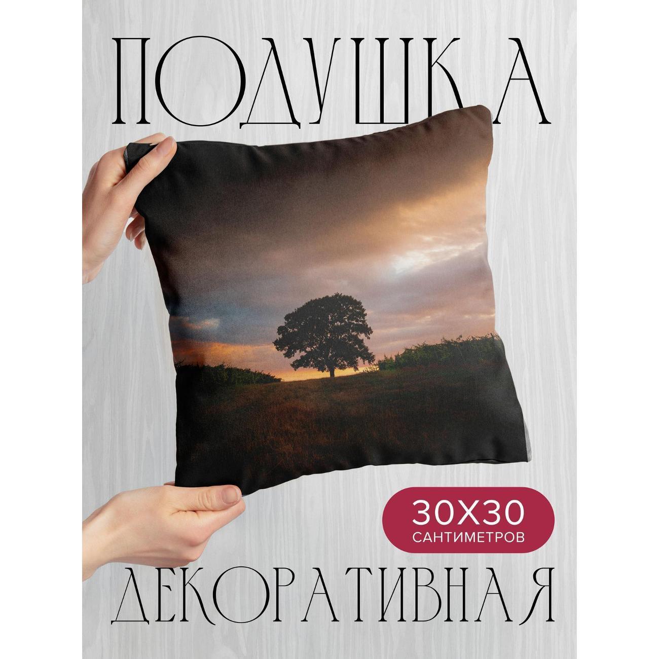 Подушка 365home 30x30см / Природа / дерево / поле (WC189022)