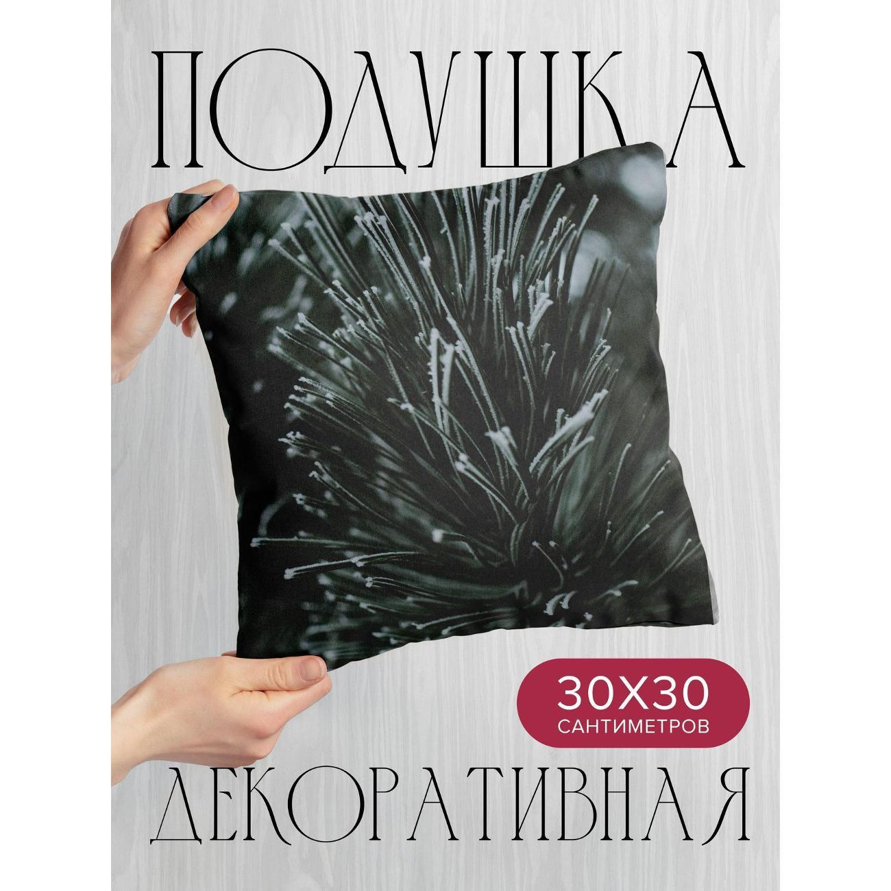 Подушка 365home 30x30см / Макро / ветка / хвоя (WC157320)