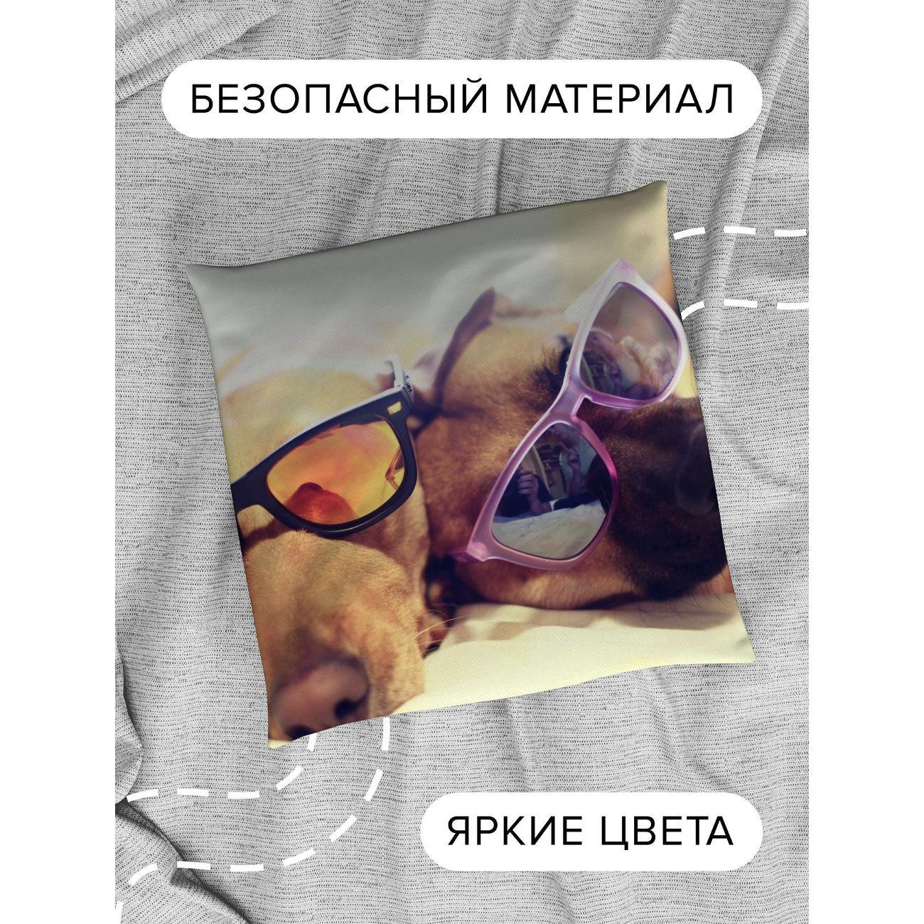 Подушка декоративная 365home 30x30см / Животные / собаки / пара (WC36136)