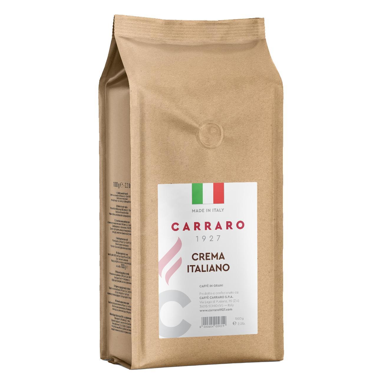 Кофе в зернах CARRARO Crema Italiano 1 кг