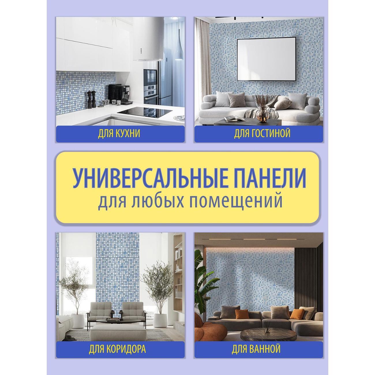 Панель стеновая Пластмаркет Лазурь