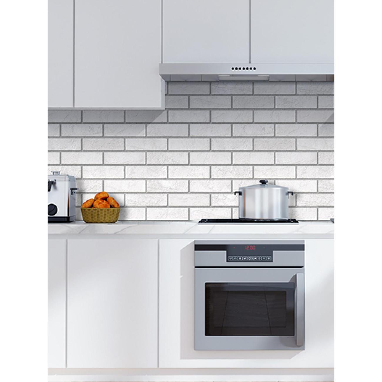 Панель стеновая Пластмаркет Кирпич жемчужный