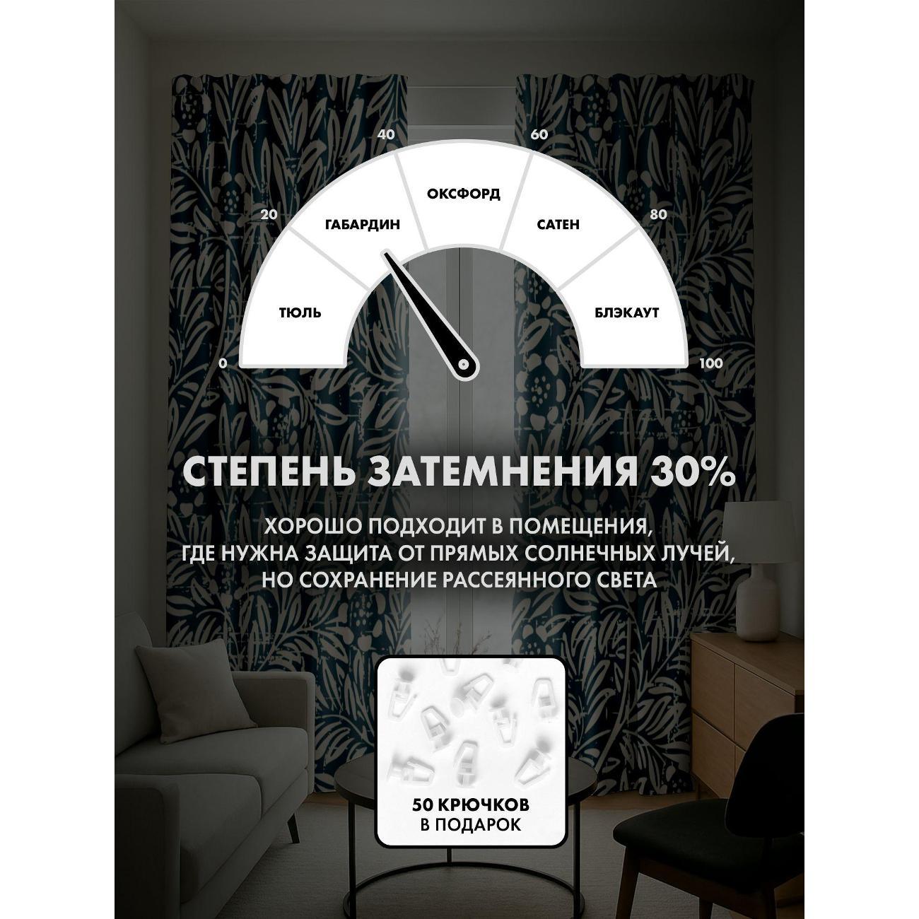 Фотошторы 365home Цветочный орнамент: ветви (FP10447534)