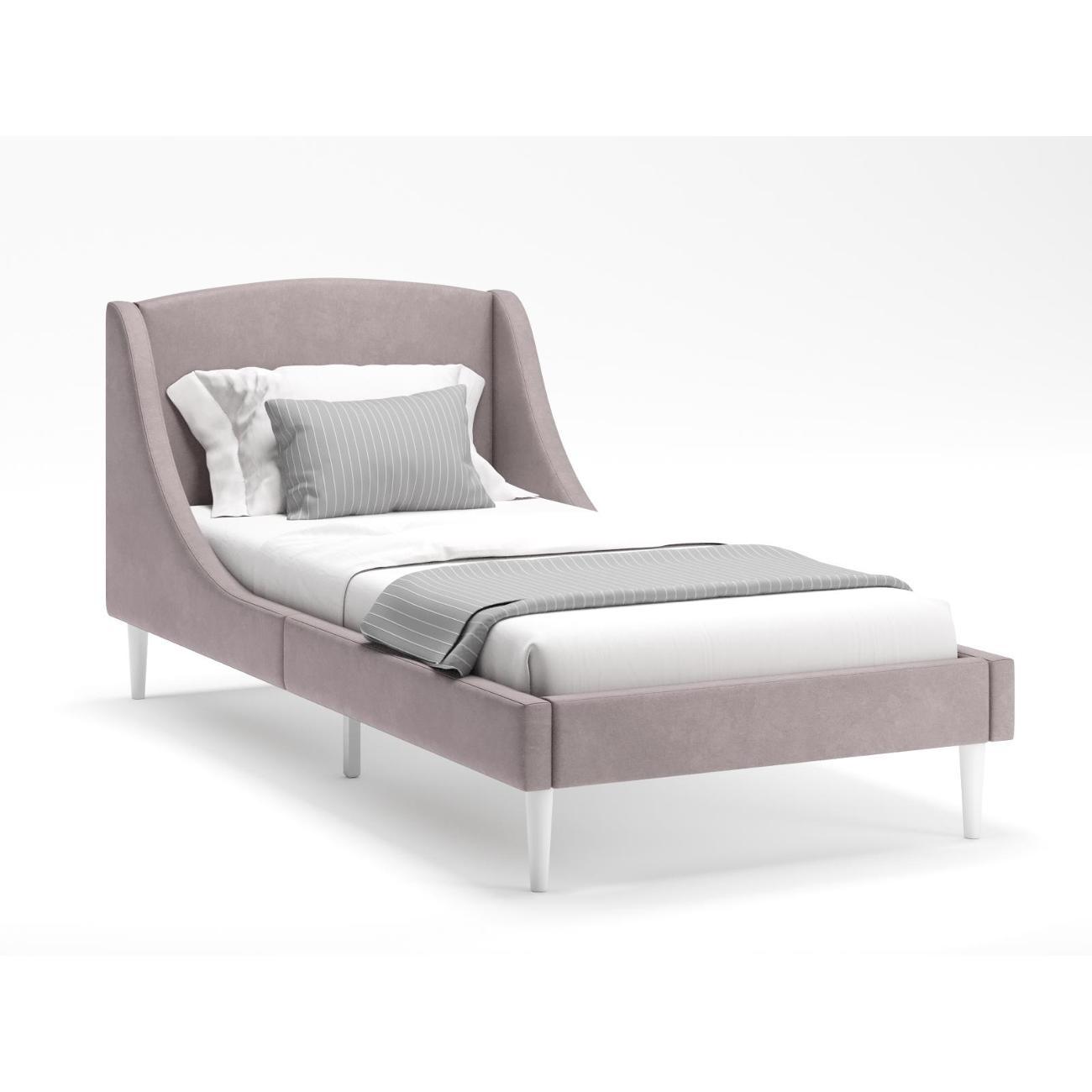 Кровать Monofix ЛОТТИ, 90х200 см, микровелюр капучино