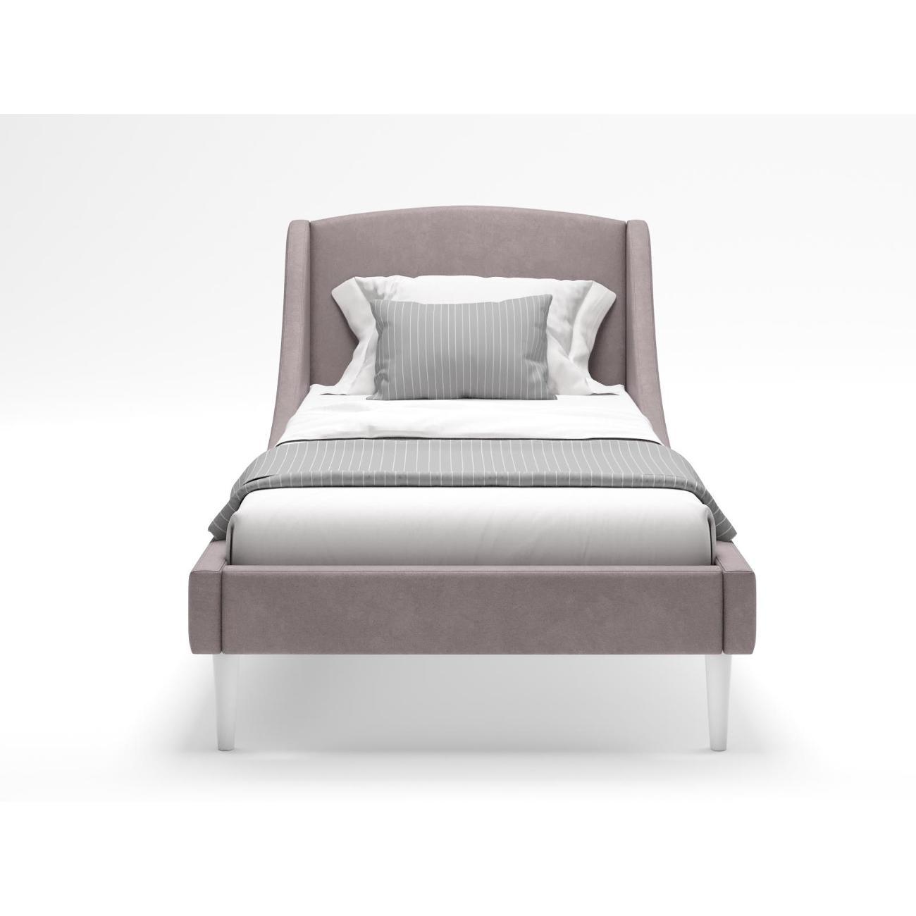 Кровать Monofix ЛОТТИ, 90х200 см, микровелюр капучино