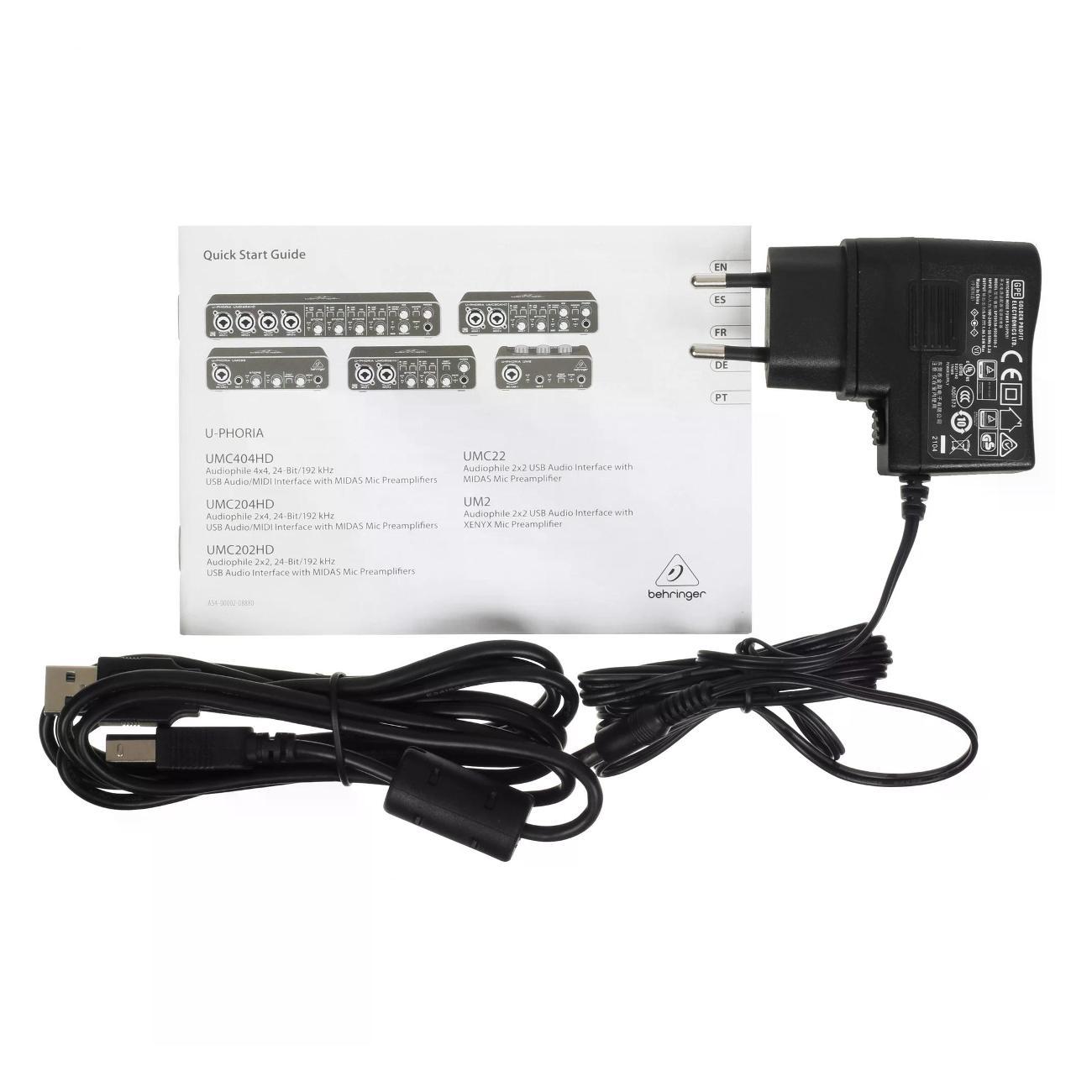 Внешняя звуковая карта Behringer U-Phoria UMC404HD