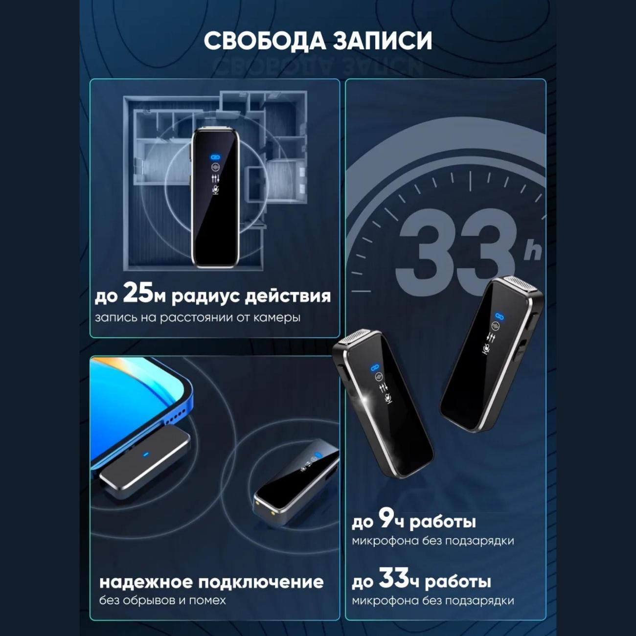 Микрофон петличный Fusion X Mikro_black_2st_iphone