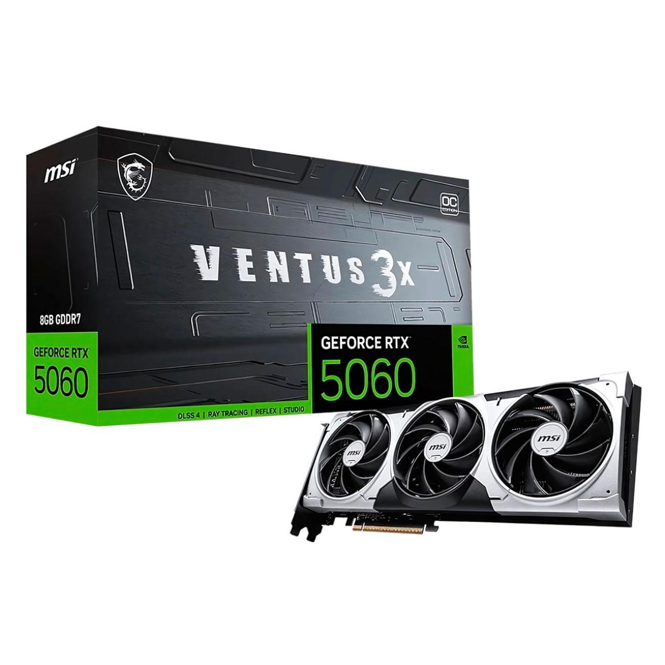 Видеокарта MSI GeForce RTX 5060 8G VENTUS 3X OC