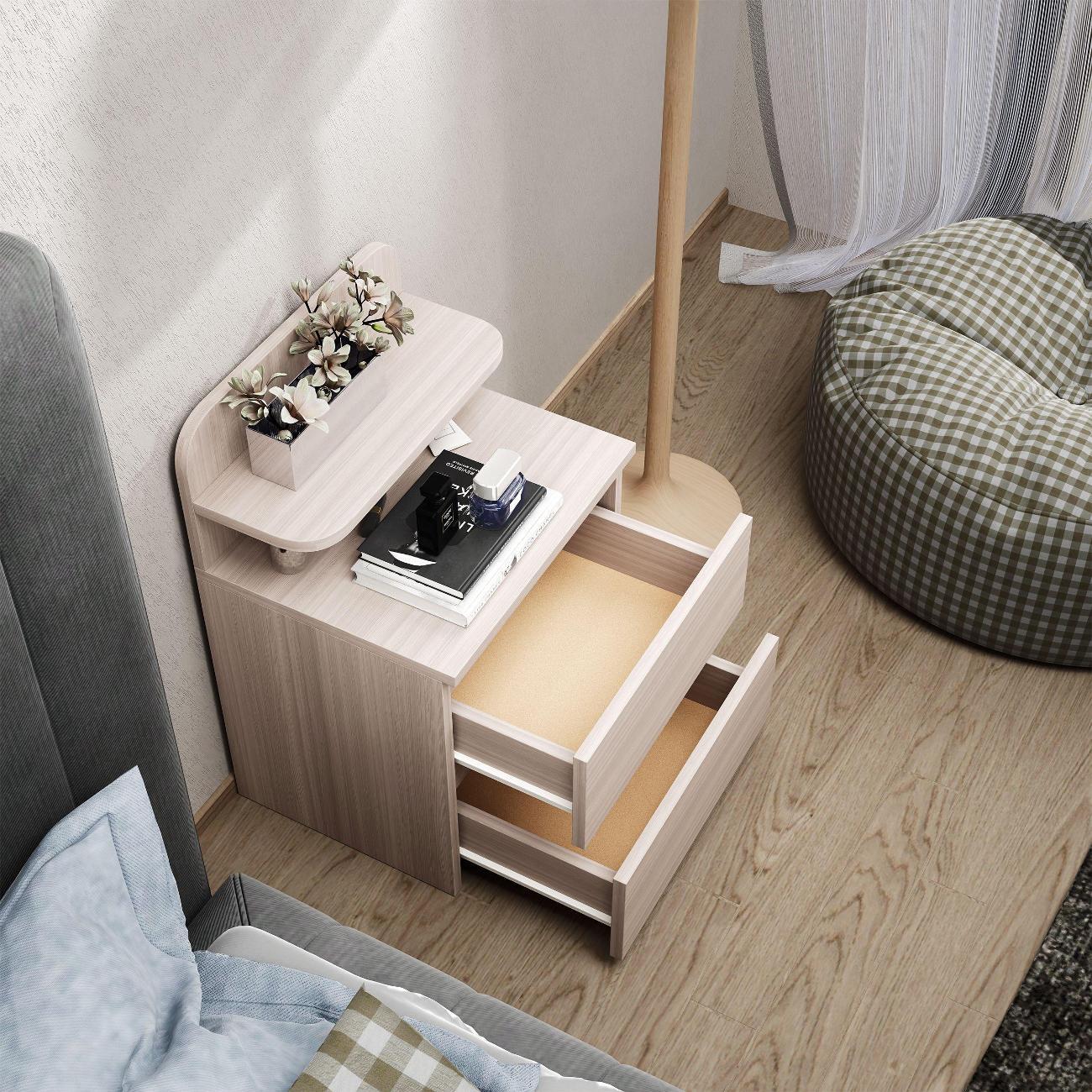 Тумба MFMaster Витто-754 ясень шимо светлый