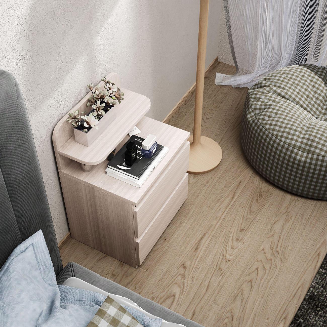 Тумба MFMaster Витто-754 ясень шимо светлый