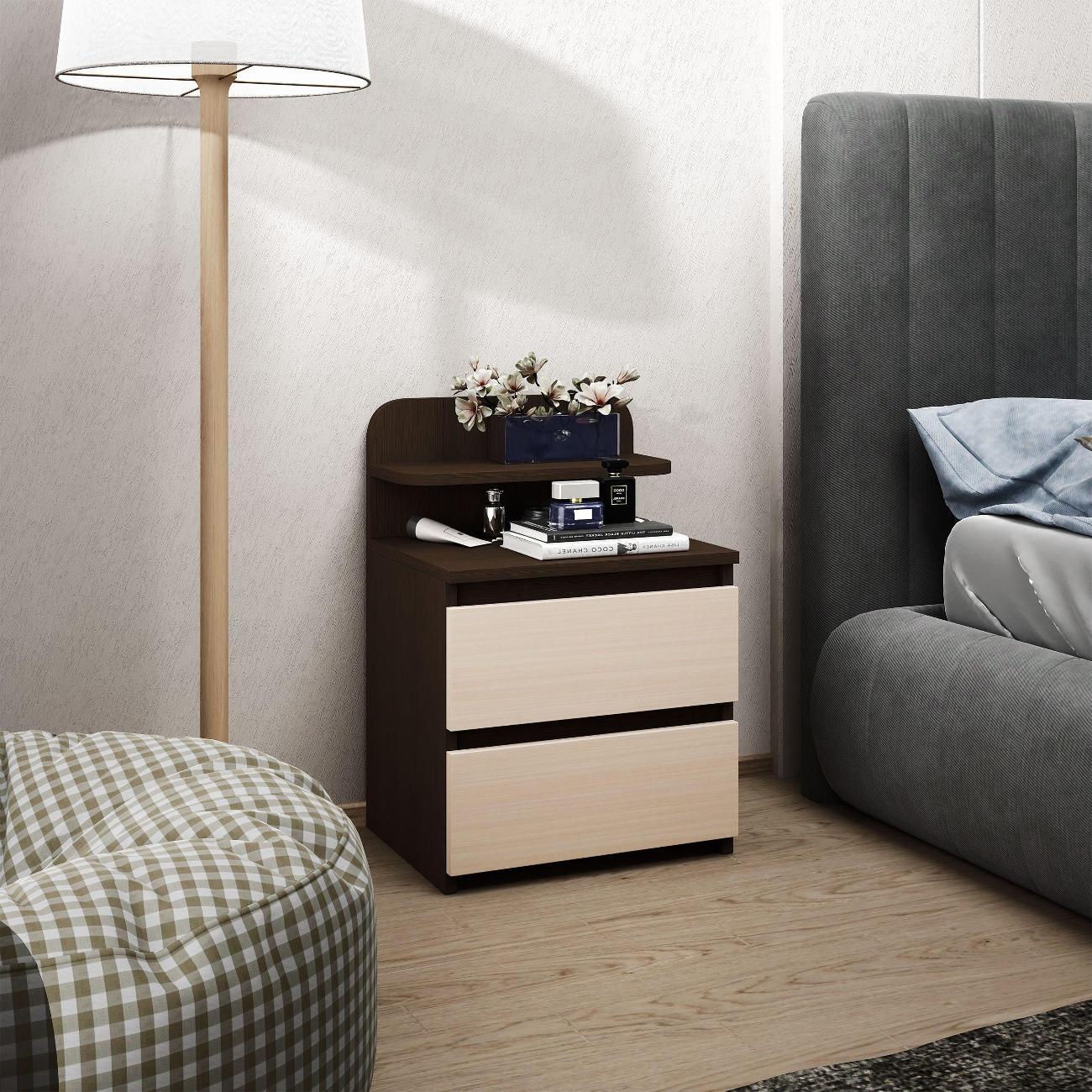 Тумба MFMaster Витто-754 венге-дуб молочный фото