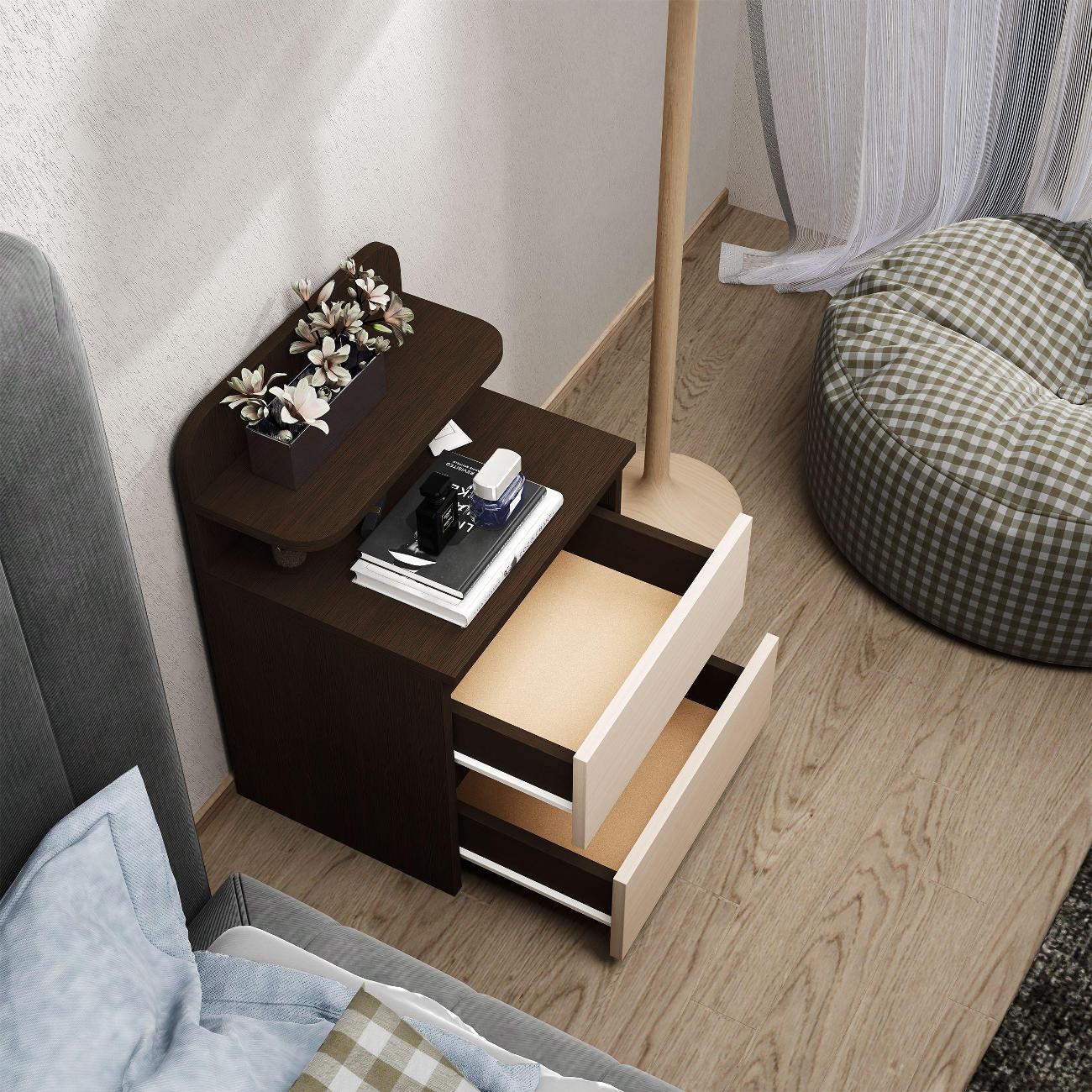 Тумба MFMaster Витто-754 венге-дуб молочный