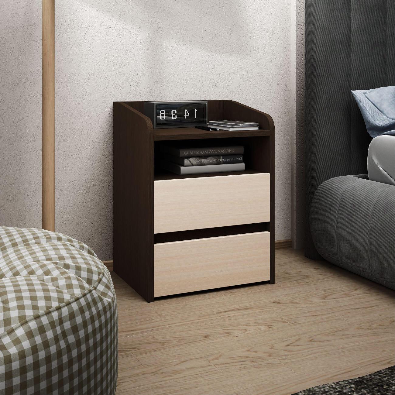 Тумба MFMaster Витто-184 венге-дуб молочный