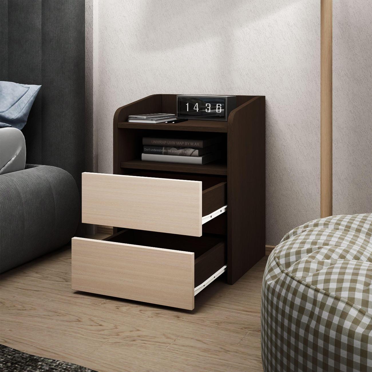 Тумба MFMaster Витто-184 венге-дуб молочный