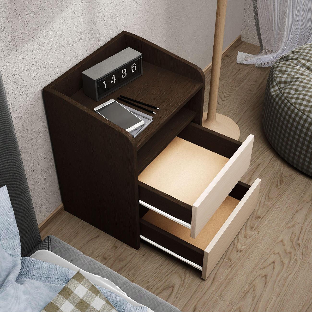 Тумба MFMaster Витто-184 венге-дуб молочный