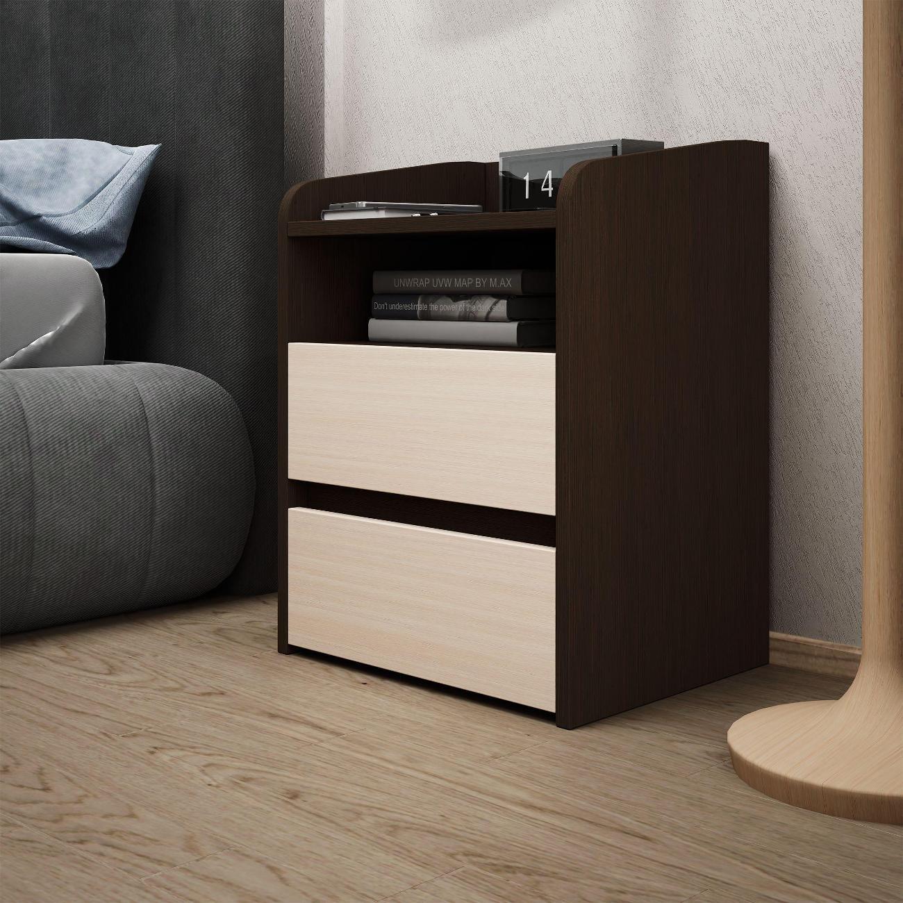 Тумба MFMaster Витто-184 венге-дуб молочный