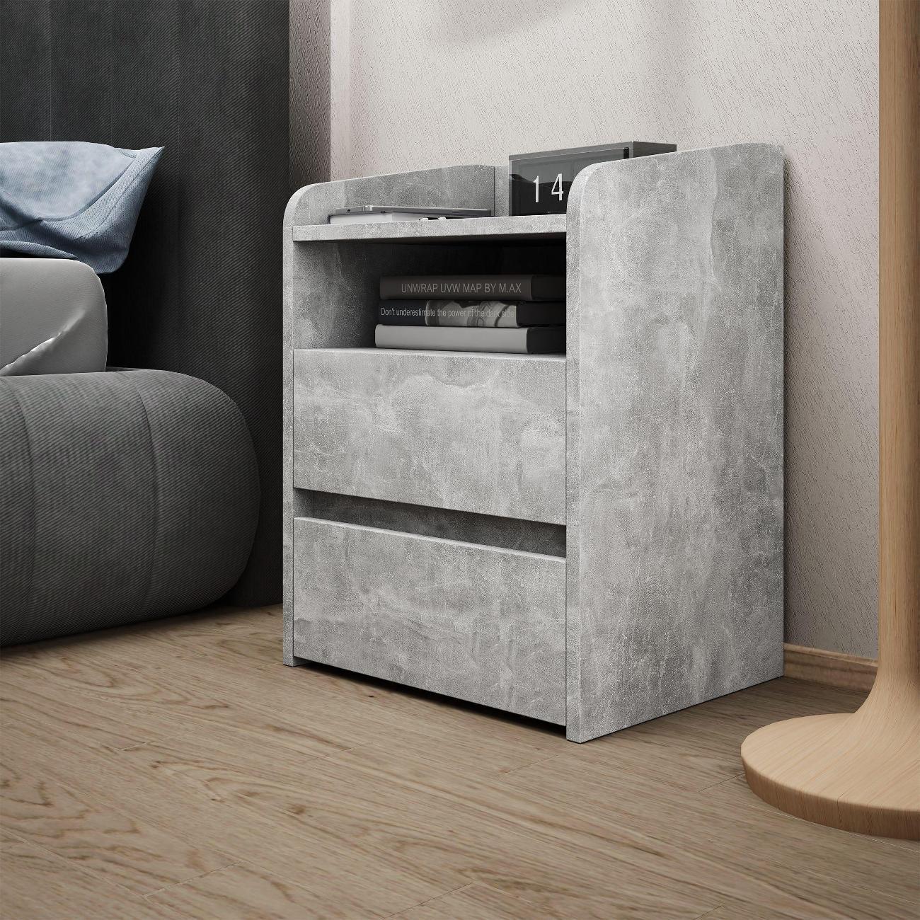 Тумба MFMaster Витто-184 Бетон