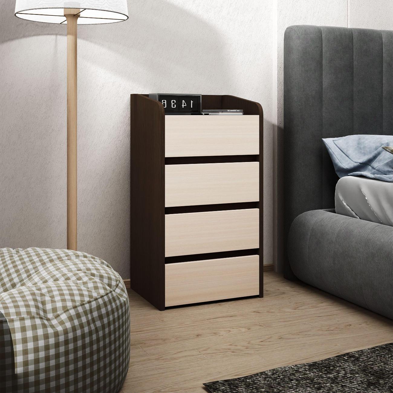 Тумба MFMaster Витто-186 венге-дуб молочный