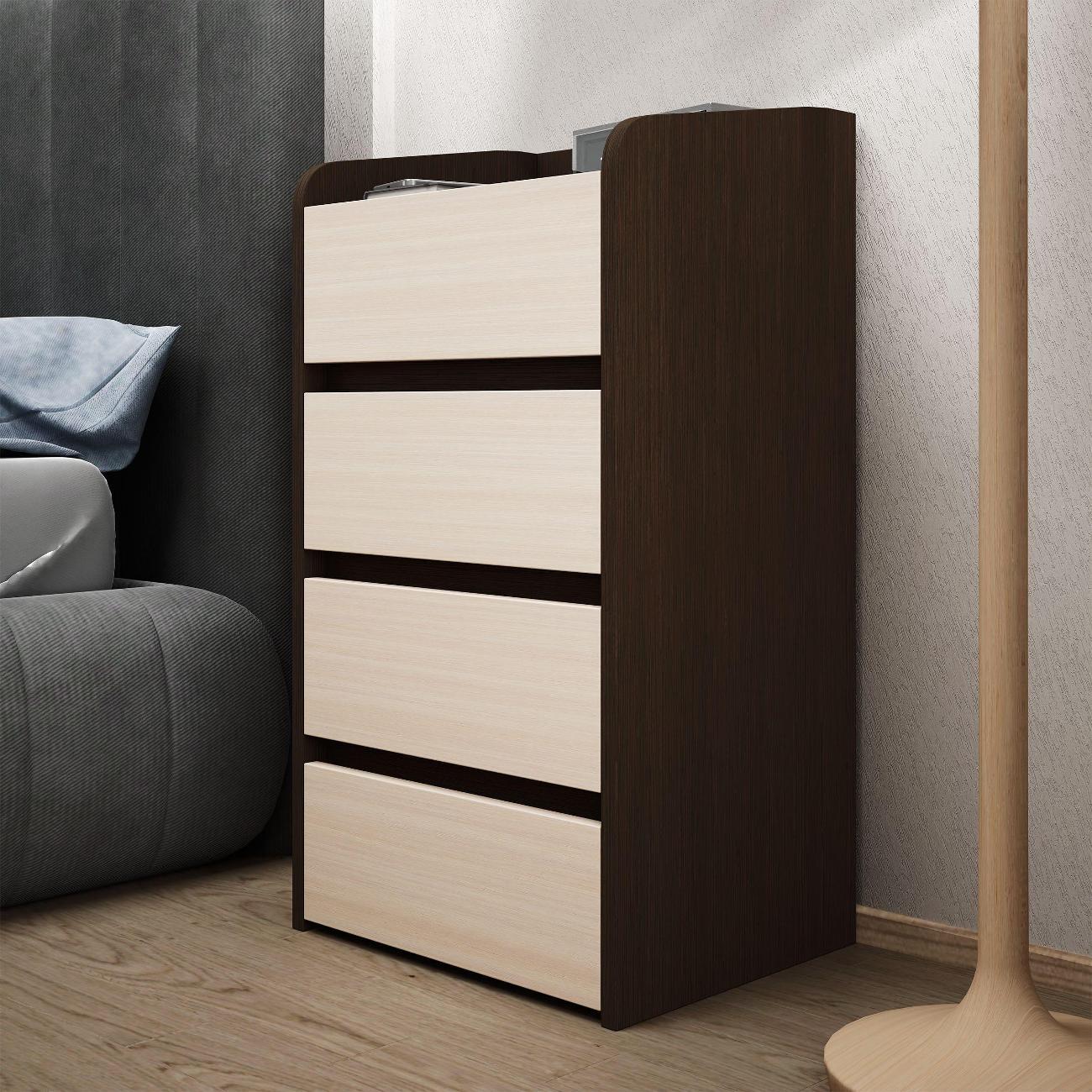 Тумба MFMaster Витто-186 венге-дуб молочный