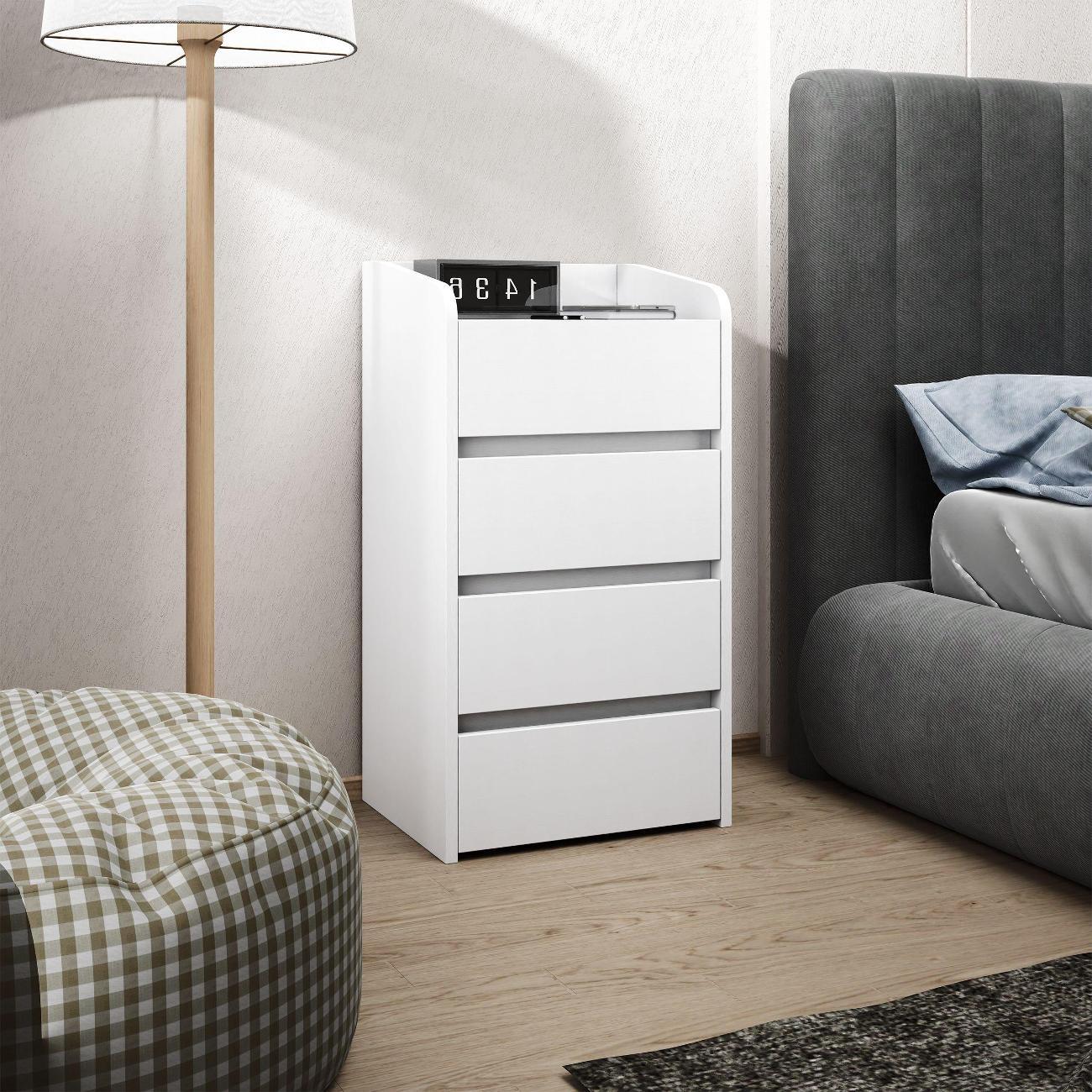 Тумба MFMaster Витто-186 белый