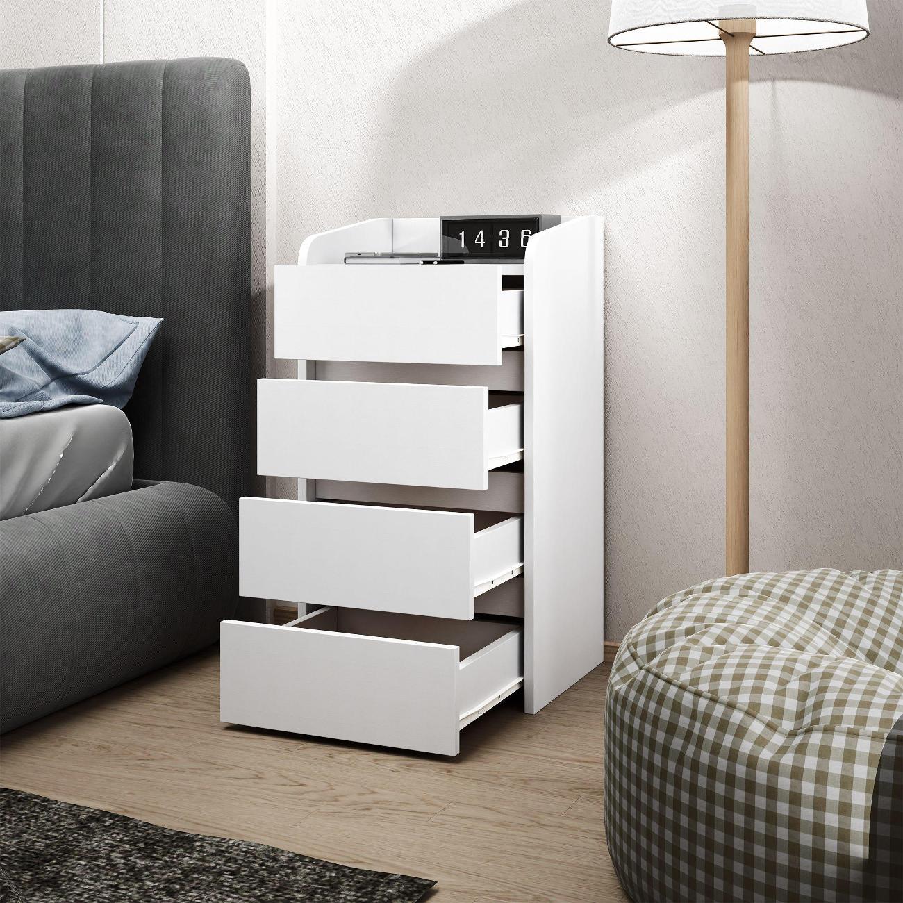 Тумба MFMaster Витто-186 белый