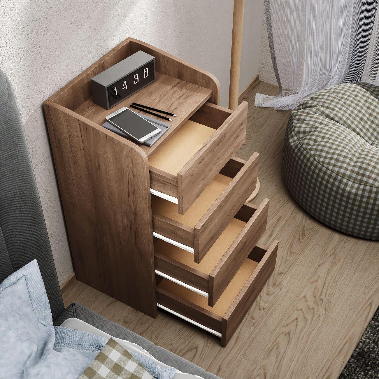 Тумба MFMaster Витто-186 дуб крафт табак