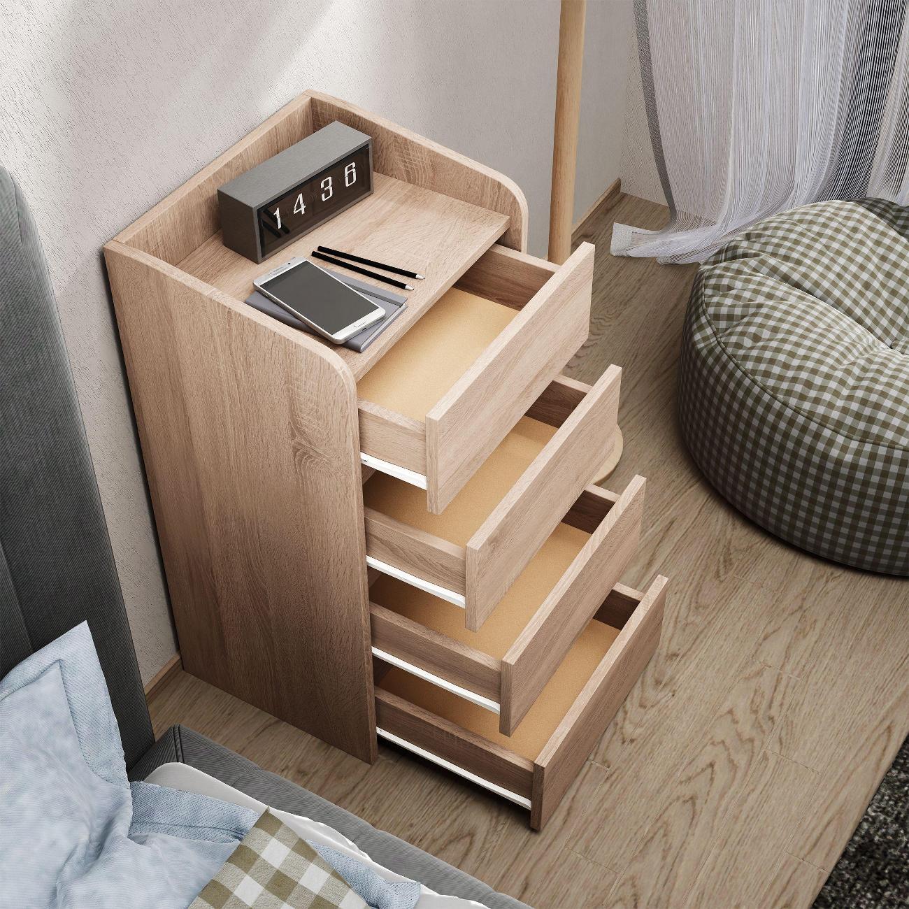 Тумба MFMaster Витто-186 дуб сонома