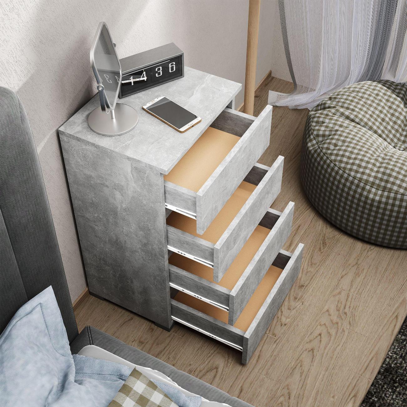 Тумба MFMaster Витто-750 Бетон