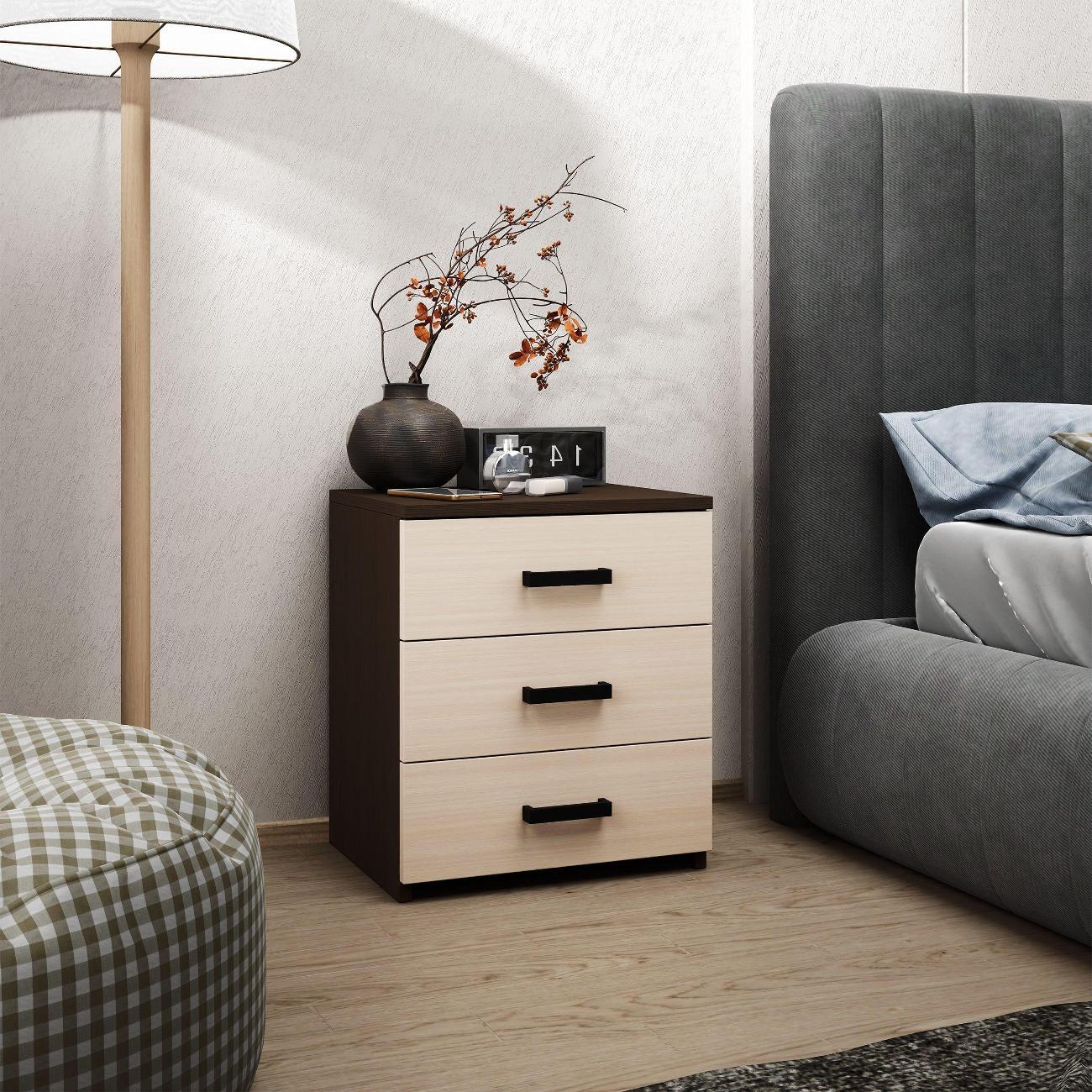 Тумба MFMaster Витто-775 венге-дуб молочный