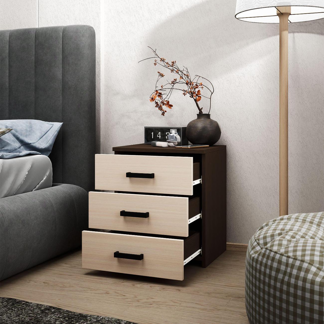 Тумба MFMaster Витто-775 венге-дуб молочный