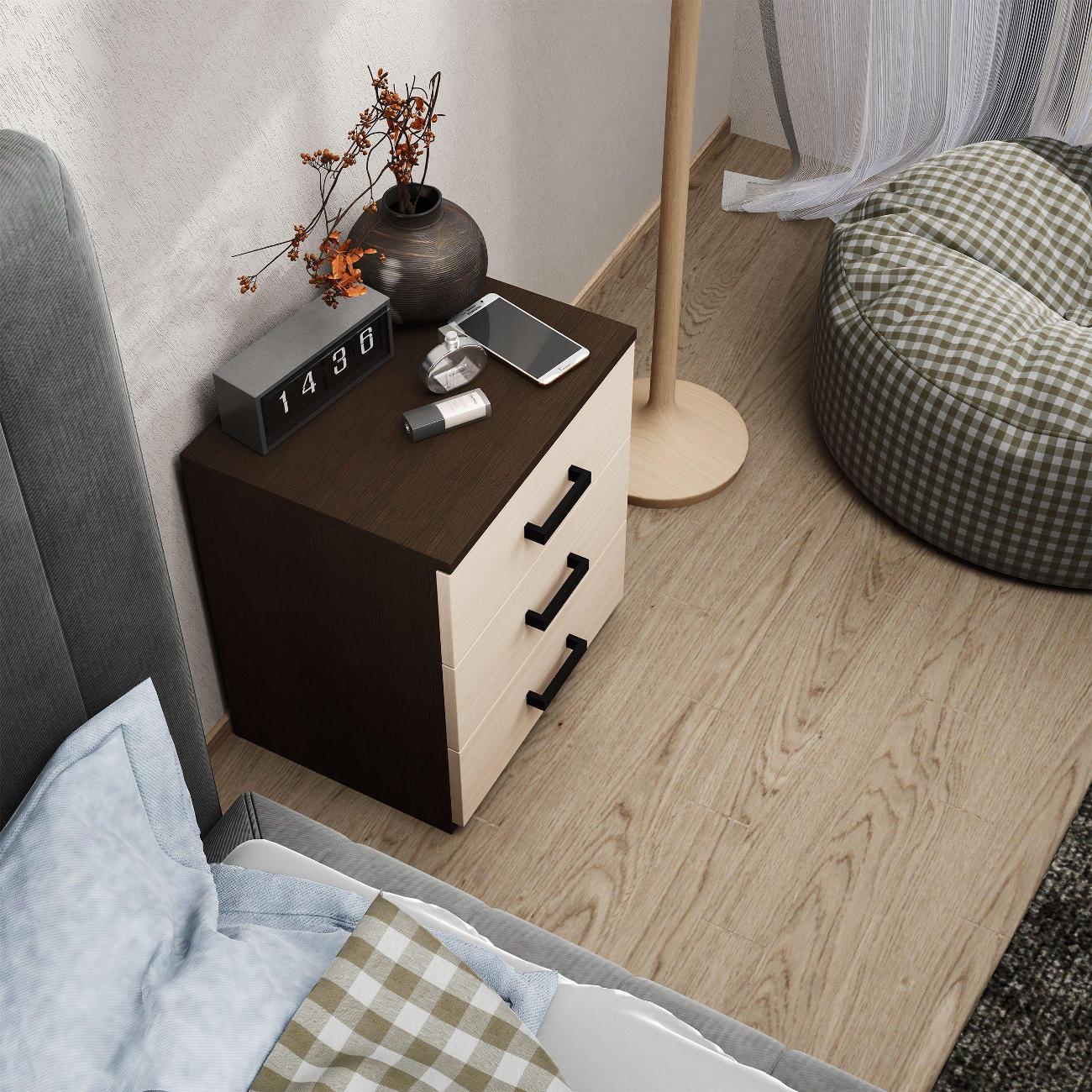 Тумба MFMaster Витто-775 венге-дуб молочный