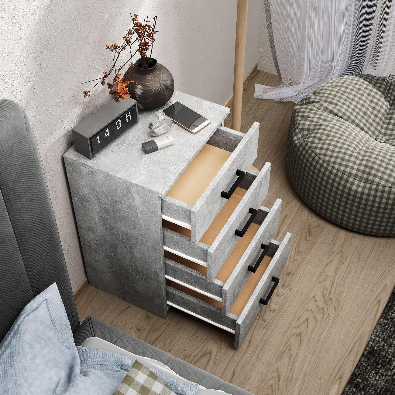 Тумба MFMaster Витто-778 Бетон