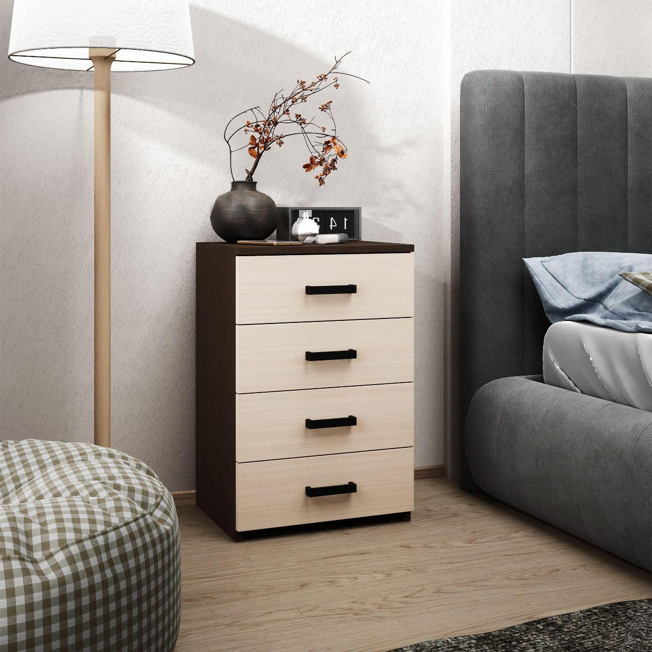 Тумба MFMaster Витто-778 венге-дуб молочный