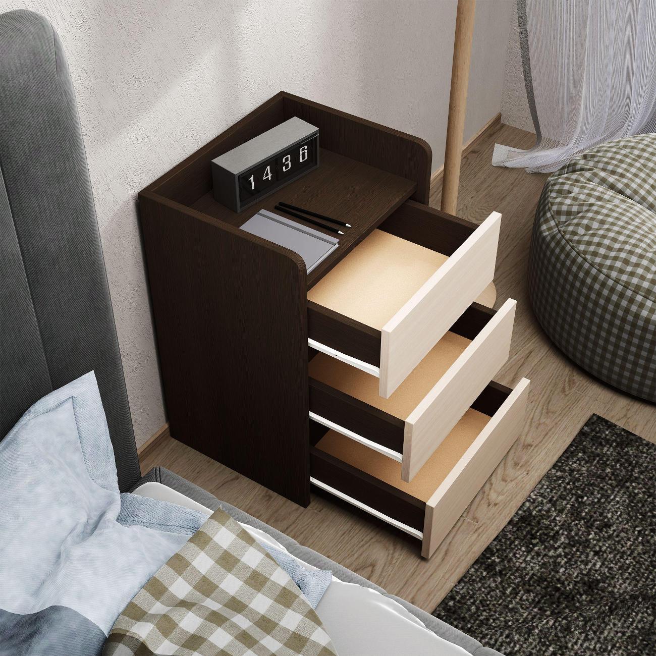 Тумба MFMaster Витто-154 венге-дуб молочный