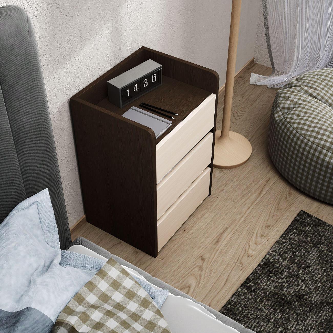 Тумба MFMaster Витто-154 венге-дуб молочный